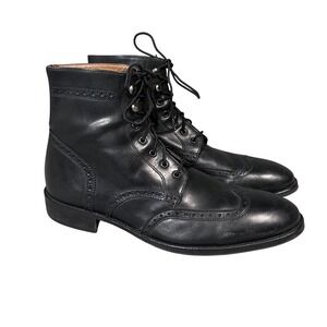 Florsheim Imperial Boots Wingtip Dress Brogue Black Leather Mens 12D
